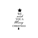 We Wish You A Merry Christmas Vinyl Wall Art Decal - 34. Decoration Vinyl Sticker - Green   4