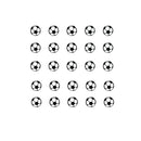 Pack of 25 Soccer Balls Vinyl Wall Art Decals - 1. each one - Bedroom Vinyl Wall Decor Stickers - Apartment Vinyl Decal Wall Decor - Kids Room Vinyl Wall Decals - Soccer Ball Pattern Vinyl 4