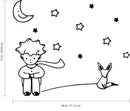 The Little Prince - El Principito - Vinyl Wall Art Stickers - Unisex Childrens Bedroom Decals - Preschool and Kindergarten Kids Vinyl Wall Art 3