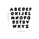 Set of ABC's Alphabet Letters - Educational Vinyl Wall Art Stickers - each letter - Unisex Childrens Bedroom Decals - Preschool and Kindergarten Kids Educational Clasroom Wall Art 3