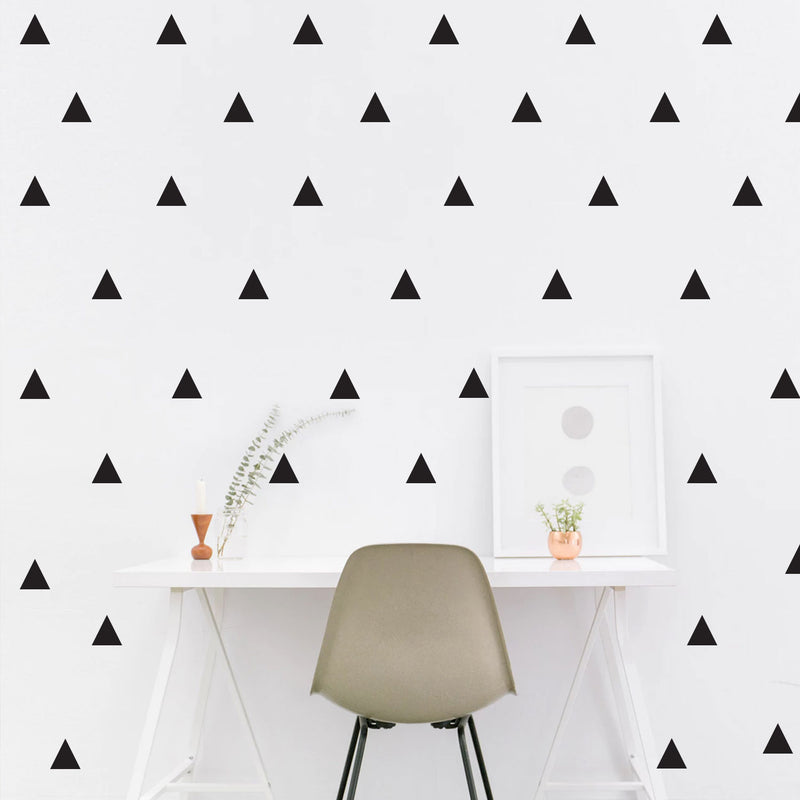 Set of 30 Triangles Wall Decals - 1. each - Bedroom Wall Art Vinyl Stickers - Apartment Vinyl Decal - Kids Room Vinyl Wall Stickers - Arrows Wall Pattern Decals - Living Room Decor