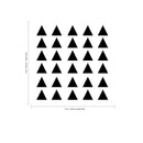 Set of 30 Triangles Wall Decals - 1. each - Bedroom Wall Art Vinyl Stickers - Apartment Vinyl Decal - Kids Room Vinyl Wall Stickers - Arrows Wall Pattern Decals - Living Room Decor   3
