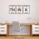 Periodic Table of Elements Wall Art Vinyl Decal - GENIUS - Inspirational Wall Art Decor - Scientfic Educational Sticker Decals 2