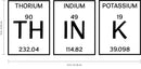Periodic Table of Elements Wall Art Vinyl Decal - GENIUS - Inspirational Wall Art Decor - Scientfic Educational Sticker Decals 3
