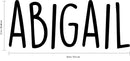 Vinyl Wall Art Decal Girls Custom Name - 'ABIGAIL' Custom Text Name - Girls Bedroom Vinyl Wall Decals - Cute Wall Art Decals for Baby Girl Nursery Room Decor 3