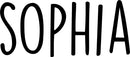 Vinyl Wall Art Decal Girls Custom Name - ’Sophia’ Custom Text Name - 12" x 30" - Girls Bedroom Vinyl Wall Decals - Cute Wall Art Decals for Baby Girl Nursery Room Decor (12" x 30"; Black Text) Black 12" x 30" 4