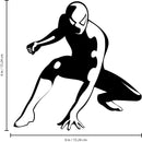 Vinyl Wall Art Decal - Spiderman Inspired - 6" x 6" - Super Hero Decor for Light Switch Window Mirror Luggage Car Bumper Laptop Computer Sticker Skin Designs for Boys Toddlers Teens Black 6" x 6"