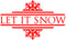 Vinyl Wall Art Decal - Let It Snow - 20" x 33" - Christmas Holiday Seasonal Decoration Sticker - Indoor Outdoor Window Home Living Room Bedroom Apartment Office Door Decor (20" x 33"; Red) Red 20" x 33" 2