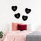 Set of 4 Valentines Day Vinyl Wall Art Decal - Assorted Heart Candies - 10" x 11" Each - Valentine’s Home Living Room Bedroom Fun Indoor Outdoor Apartment Coffee Shop Decor (10" x 11" Each; Black) Black 10" x 11" each 3