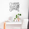 Vinyl Wall Art Decal - Change Doesn’t Come from Comfort - Motivational Modern Home Office Bedroom Work Quote - Trendy Workplace Apartment Living Room Indoor Decor (22" x 24"; Black)   2
