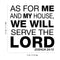 Vinyl Wall Art Decal - As for Me and My House We Will Serve The Lord Joshua 24:15 - 22. Bible Faith Home Bedroom Living Room Apartment Kitchen Dining Room Quotes   4