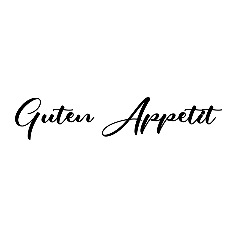 Vinyl Wall Art Decal - Guten Appetit - Modern Trendy Food Quote For Home Apartment Kitchen Living Room Dining Room Restaurant Bar Wedding Table Decoration Sticker   5