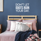 Vinyl Wall Art Decal - Don't Let Idiots Ruin Your Day - 19" x 30" - Trendy Funy Motivational Quote For Home Bedroom Living Room Office Workplace Store Decoration Sticker White 19" x 30" 2