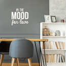 Vinyl Wall Art Decal - In The Mood For Love - 22" x 22" - Modern Inspirational Quote For Home Couples Family Bedroom Living Room Coffee Shop Kids Room Decoration Sticker White 22" x 22" 2