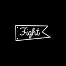 Vinyl Wall Art Decal - Fight Banner - 10" x 22" - Trendy Motivational Quote Flag Image For Home Bedroom School Classroom Office Workplace Decoration Sticker White 10" x 22" 2