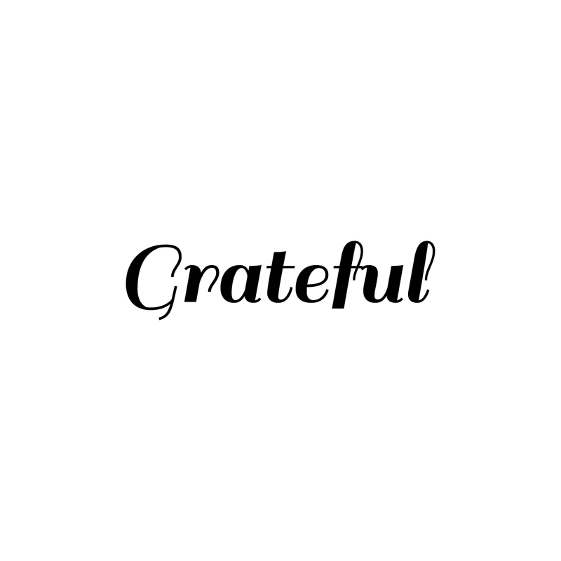 Vinyl Wall Art Decal - Grateful Word - 6. Modern Inspirational Minimalist Quote For Home Bedroom Living Room Apartment Office Coffee Shop Decoration Sticker   2