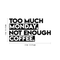 Vinyl Wall Art Decal - Too Much Monday Not Enough Coffee - 12" x 22" - Trendy Funny Sticker Quote For Home Bedroom Living Room Kitchen Coffee Shop Office Decor Black 12" x 22" 4
