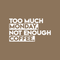 Vinyl Wall Art Decal - Too Much Monday Not Enough Coffee - 12" x 22" - Trendy Funny Sticker Quote For Home Bedroom Living Room Kitchen Coffee Shop Office Decor White 12" x 22"