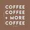 Vinyl Wall Art Decal - Coffee Coffee More Coffee - 17" x 17" - Modern Funny Sticker Quote For Home Bedroom Living Room Restaurant Kitchen Coffee Shop Cafe Decor White 17" x 17"