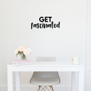 Vinyl Wall Art Decal - Get Fascinated - 9.5" x 22" - Modern Motivational Optimism Quote Sticker For Home Bedroom Kids Room Playroom School Classroom Coffee Shop Work Office Decor Black 9.5" x 22" 5