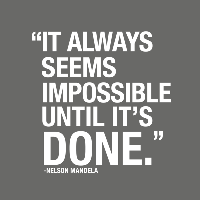 Vinyl Wall Art Decal - It Always Seems Impossible Until It's Done - 22.5" x 22" - Modern Inspirational Quote Sticker For Home Office Bedroom Closet School Classroom Coffee Shop Decor White 22.5" x 22" 3