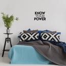 Vinyl Wall Art Decal - Know Your Power - 16. Modern Inspirational Quote Sticker For Home Bedroom Kids Room Playroom Work Office Coffee Shop Decor   4