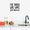 Vinyl Wall Art Decal - The Dishes Will Wait Life Won't - - Trendy Modern Funny Life Quote For Home Apartment Bedroom Living Room Kitchen Restaurant Indoor Sticker Decoration   2