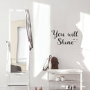 Vinyl Wall Art Decal - You Will Shine - Modern Inspirational Quote Cute Sticker For Home Office Bed Bedroom Kids Room Nursery Playroom Coffee Shop Decor   4
