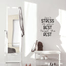 Vinyl Wall Art Decal - Don't Stress Do Your Best - Modern Positive Motivational Quote For Home Bedroom Living Room Office Workplace Store School Gym Decoration Sticker   2
