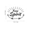 Vinyl Wall Art Decal - Free Spirit - Trendy Lovely Inspirational Good Vibes Quote Sticker For Home Bedroom Closet Living Room Boutique Office Coffee Shop Decor   2