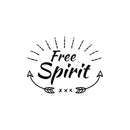 Vinyl Wall Art Decal - Free Spirit - Trendy Lovely Inspirational Good Vibes Quote Sticker For Home Bedroom Closet Living Room Boutique Office Coffee Shop Decor   3