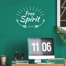 Vinyl Wall Art Decal - Free Spirit - Trendy Lovely Inspirational Good Vibes Quote Sticker For Home Bedroom Closet Living Room Boutique Office Coffee Shop Decor   5