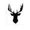 Chic Holiday Deer Outline Vinyl Wall Art Decal - Decoration Vinyl Sticker   2
