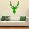 Chic Holiday Deer Outline Vinyl Wall Art Decal - 31" x 23.5" Decoration Vinyl Sticker - Animal Vinyl Decal - Nature Vinyl Sticker - Removable Vinyl Sticker Decal - Holiday Vinyl Decal Wall Decoration Green 31" x 23.5" 4