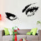 Audrey Hepburn Sexy Eyes/Attractive Eye Wall Decal Art Decor - Black Vinyl Sticker (   2