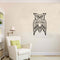 Wise Owl Wall Decoration - Wall Art Decal - Bird Vinyl Sticker - Living Room Wall Decor (White;   4