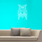 Wise Owl Wall Decoration - Wall Art Decal - Bird Vinyl Sticker - Living Room Wall Decor (White; 30" x 18") White 30" x 18" 4