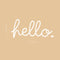 Imprinted Designs Cute Decorative Front Door Vinyl Decal Sticker Art (Hello; White; 8" X 18") White 4" x 18" 3