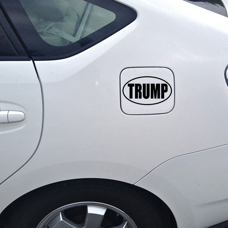 Donald Trump MAGA Bumper Sticker - Wall Art Decal 3.5" x 6" Window Decoration Vinyl Sticker Lettering / USA President Political Decal Black 3.5" x 6" 2