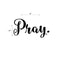 Motivational Pray Small Laptop and Tablet Vinyl Decal Sticker Art   2