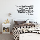 You Have Brains in Your Head. Dr Seuss Quote Vinyl Wall Decal Sticker Art (Black; 22" X 42") Black 22" x 42" 3