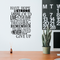 Imprinted Designs Have Hope Be Strong Laugh Loud. Inspirational Vinyl Wall Decal Sticker Art Black 22" x 33" 3