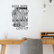 Imprinted Designs Have Hope Be Strong Laugh Loud. Inspirational Vinyl Wall Decal Sticker Art Black 22" x 33" 4