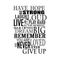 Imprinted Designs Have Hope Be Strong Laugh Loud. Inspirational Vinyl Wall Decal Sticker Art Black 22" x 33" 5