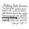 Nothing Lasts Forever. Marilyn Monroe Quote Vinyl Wall Decal Sticker Art Black 22" x 26" 3