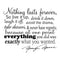 Nothing Lasts Forever... Inspirational Quote Vinyl Wall Art Decal - Decoration Vinyl Sticker - Marilyn Monroe Quote Vinyl Decal - Fashion Quote Vinyl Decal Sticker   3