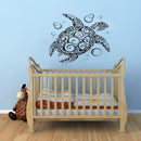 Imprinted Designs Sea Turtle with Bubbles Vinyl Wall Decal Sticker Art Black 22" x 24" 4