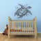 Imprinted Designs Sea Turtle with Bubbles Vinyl Wall Decal Sticker Art Black 22" x 24" 4