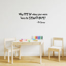 Imprinted Designs Why Fit in When You were Born to Stand Out Dr Seuss Quote Vinyl Wall Decal Black 12" x 32" 3