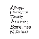 Imprinted Designs Inspirational Autism Quote - Wall Art Decor - (12" X 16.5") Children’s Room Wall Decor - Removable Peel Off Vinyl Decals Black 12" x 16.5" 2